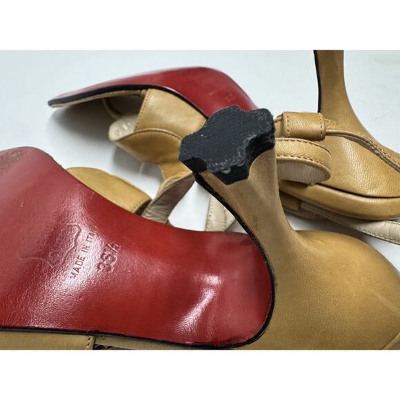 Christian Louboutin Ankle Strap Sandals Light Brown 36.5 /US 6 - Picture 15 of 16
